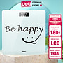 Cân Điện Tử Sức Khoẻ Thông Minh Mặt Vuông Kính Cường Lực Chịu Lực 180Kg Deli - Phù Hợp Gia Đình Trường Học Theo Dõi Đo Lường Sức Khoẻ -  Nhiều Màu Sắc - Hàng Chính Hãng - Kết quả chính xác - E86120