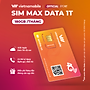 Sim MAX DATA 4G VIETNAMOBILE 6GB/Ngày (180GB/Tháng) + Miễn Phí Gọi Nội Mạng. Sản Phẩm Độc Quyền VIETNAMOBILE - SIMTHE.VN. Dùng Trên Toàn Quốc - Hàng Chính Hãng