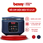 Nồi cơm 1,2l điện tử Benny BR-12EL Xanh, 600W, Hàng chính hãng- Bảo hành 12 tháng