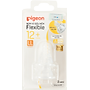 Núm ty Pigeon cổ hẹp silicon siêu mềm (LL) dành cho bé từ 12 tháng tuổi vỉ 2 cái
