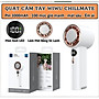 Quạt cầm tay turbo sò lạnh mini siêu mát Pin trâu 3000 mAh, nhỏ gọn linh hoạt hiệu WI WU Wi-FS016 ChillMate - 100 chế độ gió, thiết kế đẹp, bền - hàng nhập khẩu