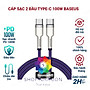 Cáp sạc Baseus Type C 100W, Cáp sạc siêu nhanh 100W Baseus Metal Data Cable Type C to Type C (100W) - Hàng nhập khẩu
