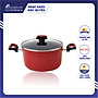 Nồi Chống Dính Forge Red Có Nắp Meyer 20cm - Thương Hiệu Mỹ, SX Thái Lan | Meyer Forge Red Saucepot 20cm