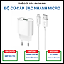 Bộ củ cáp sạc nhanh 18W, QC3.0A cổng usb ra micro, sạc nhanh điện thoại android C109A - Hàng chính hãng