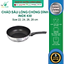 Chảo inox chống dính sâu lòng cao cấp Fivestar 3 đáy từ , inox 430, tặng 1 sạn dừa