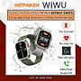 Đồng hồ thông minh smartWatch hiệu WlWU SW05 - Màn hình 2.0 inch HD TF, kháng nước IP68, Đàm thoại bluetooth 5.2,Theo dõi nhịp tim, nồng độ oxy trong máu SpO2, 100+ mặt đồng hồ, nhiều chế độ thể thao - Hàng nhập khẩu