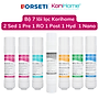 Combo 7 lõi lọc nước Korihome Hàng chính hãng dùng cho máy lọc nước Korihome WPK-902
