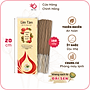 Nhang Sen Thuần Khiết Liên Tâm 20.5cm 160 cây - Ít khói, dịu nhẹ, 100% Đài sen thiên nhiên