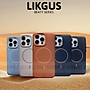 Ốp Lưng Da Likgus Beaty Viền Dẻo Chống Sốc Hỗ Trợ Sạc Không Dây Magnetic Cho Iphone 16 Pro Max / 15 Pro Max - Hàng chính hãng