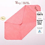 Khăn tắm trẻ em POÊMY vuông có mũ, kích thước 73cm, chất liệu vải sợi siêu mảnh, thấm hút tốt, không chất hoá học, an toàn cho da