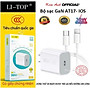 Bộ sạc nhanh LI-TOP GaN AT17 chân Ios (L) công suất PD 30W, có chứng nhận 3C tiêu chuẩn quốc gia, hàng chính hãng bảo hành 12 tháng