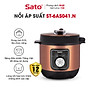 Nồi áp suất đa năng SATO 6AS041.N 6.0L - Nồi áp suất đa chức năng : nấu cơm, nấu cháo, hầm gân, ninh, súp, hấp, giữ ấm ... Dung tích : 6.0 lít phù hợp gia đình 4 - 6 người - Miễn phí vận chuyển toàn quốc - Hàng chính hãng