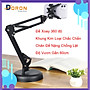 Giá Đỡ Điện Thoại Khung Kim Loại Xoay 360 độ, Chân Đế Chống Lật, Tùy Chỉnh Nhiều Góc Độ, Dùng Để Livestream, Giải Trí, Học Online - HÀNG CHÍNH HÃNG