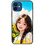 Ốp lưng dành cho Iphone 12 - 12 Pro - 12 Pro Max - 13 Mini - 13 - 13 Pro - 13 Pro Max - Thiếu Nữ Hướng Dương - Hàng Chính Hãng