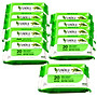 Combo 10 Gói Khăn Ướt Yuniku 20 Tờ Hương Trà Xanh ( 20 Tờ x 10 )