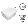 Cốc sạc Xiaomi Mi 33W Wall Charger Type-C + Type-A BHR4996GL MDY-11-EX - Hàng chính hãng