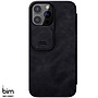 Bao da dành cho iPhone 13 Pro Max hàng chính hãng Nillkin QIN có nắp trượt bảo vệ camera