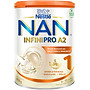 Sữa bột Nestlé NAN INFINIPRO A2 1 cho trẻ từ 0-12 tháng tuổi hộp 800g nhập khẩu nguyên lon từ Thụy Sỹ