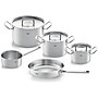 Bộ Nồi Fissler profi set 5 vung thép siêu cao cấp kèm quánh và chảo made in Germany Hàng Chính Hãng