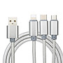 Cáp Sạc 3 Đầu Đa Năng Cho Samsung, Xiaomi, iPhone, iPad – Hàng Chính Hãng