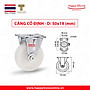 Bánh xe đẩy nylon tải nhẹ càng cố định - 50-65-75mm - Happy Move Thái Lan