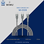 Cáp sạc hàng chính hãng WiWU Concise 3-in-1 100W WI-C033, combo 3 cáp, bọc dù