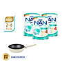 Bộ 3 lon Sữa bột NAN OPTIPRO PLUS 4 Nestle Bé 2-6 tuổi 800g/lon Giúp tiêu hóa tốt