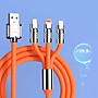 Dây Sạc 3 Đầu, Dây Sạc Nhanh 120W Với 3 Đầu Sạc Phù Hợp Với Nhiều Dòng Điện Thoại Dài Khoảng 1.2 Mét - Hàng Nhập Khẩu - Giao Màu Ngẫu Nhiên