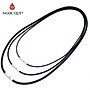 Dây chuyền cao su khóa titan cao cấp - Ngọc Quý Gemstones