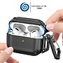 Vỏ bảo vệ có khóa an toàn nắp từ tính chống sốc cho AirPods Pro 2 - Hàng Chính Hãng