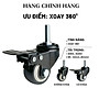 Bánh Xe Đen Đầu Vít Xoay 360 Có Khóa, Hàng Chất Lượng ANKAN, Lắp Xe Đẩy Hàng, Tủ, Bàn Ghế