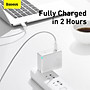 Củ sạc GaN2 pro Baseus 100W sạc nhanh 4.0 cổng giao diện Type-C dành cho iphone 12 pro max laptop macbook. Thích hợp cho văn phòng, chuyến đi du lịch,....