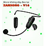 Micro không dây đeo tai Zansong V16 - Hỗ trợ thuyết trình, giảng dạy - Chống ồn, chống tạp âm, chống hú tốt - Khoảng cách kết nối lên đến 30m - Phù hợp cho mọi thiết bị: loa kéo, loa bluetooth, amply, mixer, sound card - Hàng nhập khẩu