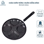 Chảo Chiên Trứng Hình Trái Tim 4 Ngăn 24cm – Chống Dính, Tiện Dụng Cho Gia Đình - HÀNG CHÍNH HÃNG MINIIN