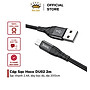 Dây Sạc nhanh DU02 – Hàng Chính Hãng dây dù chống đứt chống rối cáp Sạc Nhanh 3A Dài 2M bảo hành 12 Tháng