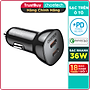 Củ Sạc Điện Thoại Ô Tô 40W, 2 Cổng Type-C PD 20W CHOETECH TC0008 V2 - Hàng Chính Hãng