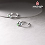 Nhẫn bạc phỉ thủy lục đế vương & lam băng type A hạt 4mm mệnh hỏa, mộc - Ngọc Quý Gemstones