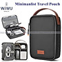 Túi xách đựng phụ kiện đồ công nghệ, chia nhiều ngăn đựng sạc , cáp , chuột , pin dự phòng WI WU Minimal tech pouch - Hàng nhập khẩu