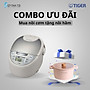 COMBO TIGER ƯU ĐÃI : Mua nồi cơm điện JAX-S18W tặng nồi hầm Tiger Queen CWCP-24CH - Hàng chính hãng