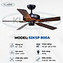 Quạt trần cách gỗ không đèn Klasse 52KSP 800B Hàng chính hãng