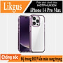 Ốp lưng trong suốt viền màu cho iPhone 14 Pro Max (6.7 inch) hiệu Likgus Simple But Unique chống sốc, chống chịu mọi va đập - hàng nhập khẩu
