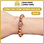 Vòng tay hoa sen tốc phong thủy trầm hương HÀ XÁ đeo tay nam nữ may mắn tài lộc
