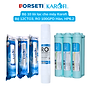 Combo 10 Lõi lọc Karofi - Đúc Nguyên Khối SMAX Hiệu Suất Cao HP 6.2 - Màng RO 100GDP Hàn Quốc - Alkaline - Hydrogen - Hàng Chính Hãng