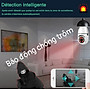 Camera Mini hình bóng đèn Xoay 360 độ FullHD 3MP dùng ứng dụng Yoosee (Ban đêm có màu) -Hàng Nhập Khẩu