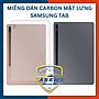 Miếng Dán Sợi Carbon 3D Bảo Vệ Mặt Sau Cho Samsung Galaxy Tab S7, S8, S9 - Hàng Nhập Khẩu