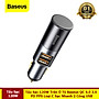 Tẩu Sạc 120W Trên Ô Tô QC 4.0 3.0 PD PPS Type C Sạc Nhanh 2 Cổng USB - Hàng Chính Hãng Baseus