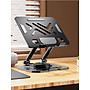 Kệ đỡ giá đỡ đế tản nhiệt cho laptop máy tính bảng hợp kim nhôm gấp gọn xoay 360 độ nhiều nấc độ cao K31- Hàng chính hãng