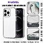 Ốp lưng giảm sốc chống va đập chống ố vàng cho iPhone 14 Pro Max / 14 Pro / 14 Plus / iP 14 hiệu X-level ICE Crystal trang bị đệm khí ẩn bốn góc, Mặt lưng PC chống ố vàng - Hàng chính hãng