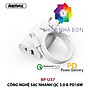 Bộ sạc nhanh cho IP công suất 18W Remax RP-U37 - Hàng chính hãng