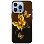 Ốp lưng dành cho Iphone 13 Mini - Iphone 13 - Iphone 13 Pro -  Iphone 13 Pro Max - Bướm Vàng Nền Nâu